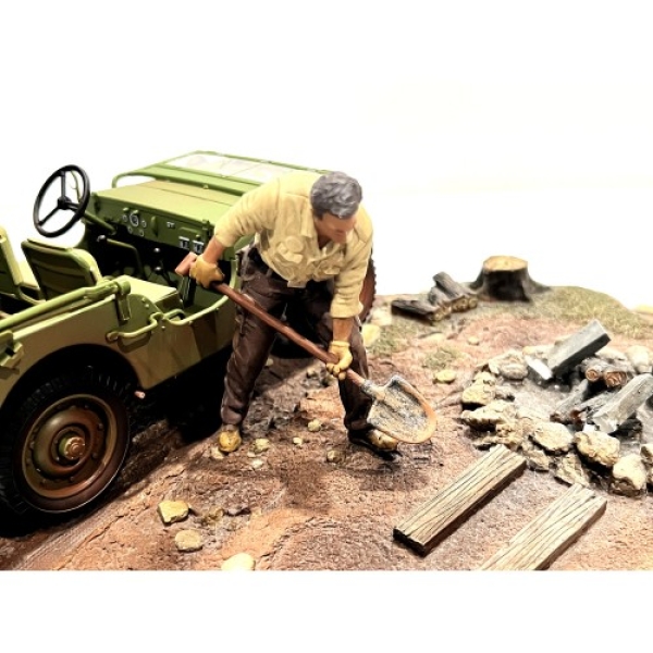 American Diorama 18014 Mechaniker Crew Figur offroad camel trophy Nr.4 1:18 limitiert 1/1000