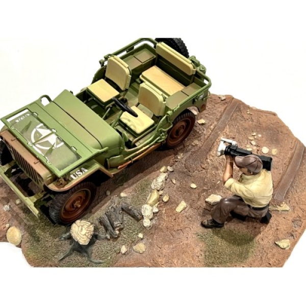 American Diorama 18017 Mechanic crew figure offroad camel trophy No.7 1:18 camera man limitiert 1/1000