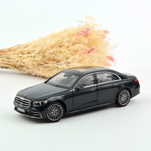 Norev 183800 Mercedes-Benz S600 2021 anthrazit blau metallic S-Klasse 1:18 Modellauto