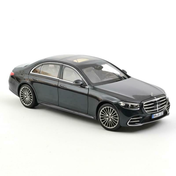 Norev 183800 Mercedes-Benz S600 2021 anthrazit blau metallic S-Klasse 1:18 Modellauto