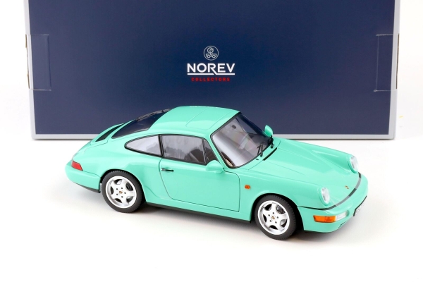 Norev 187327 Porsche 911 Carrera 964 1992 Mint grün 1:18 Modellauto Modelcar