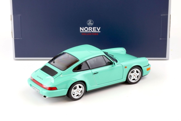 Norev 187327 Porsche 911 Carrera 964 1992 Mint grün 1:18 Modellauto Modelcar