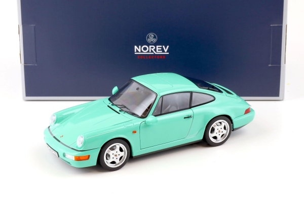 Norev 187327 Porsche 911 Carrera 964 1992 Mint grün 1:18 Modellauto Modelcar