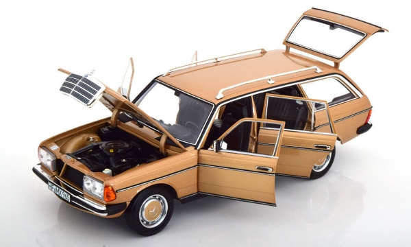 Norev 183738 Mercedes 200 T S123 Kombi 1982 gold metallic W123 1:18 limitiert 1/500 Modellauto