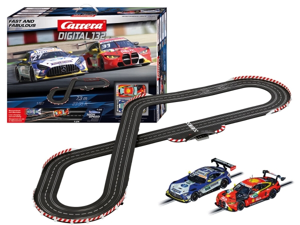 Carrera DIGITAL 132 Fast and Fabulous Rennbahn 30030 1:32 Mercedes AMG-GT3 EVO BMW M4