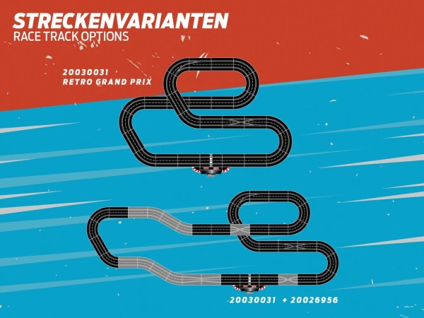 Carrera DIGITAL 132 Retro Grand Prix Set 2023 Rennbahn 30031 1:32 inkl. Blechschild 60 Jahre Jubiläum