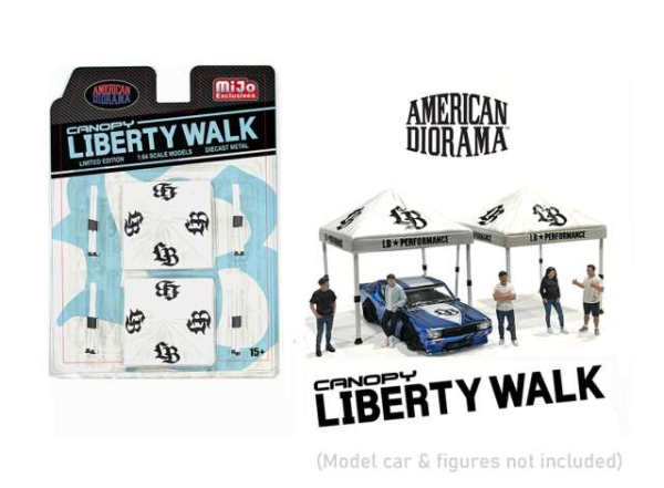 Liberty Walk Canopy set - 2 Zelte 1:64 American diorama limited edition