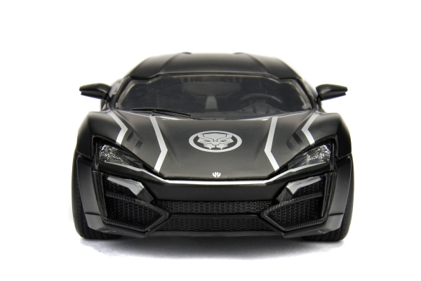 Jada Toys 253225004 Marvel Avengers Black Panther Figur + Lykan Hypersport 1:24 Modellauto