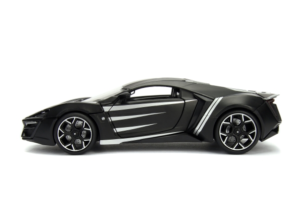 Jada Toys 253225004 Marvel Avengers Black Panther Figur + Lykan Hypersport 1:24 Modellauto