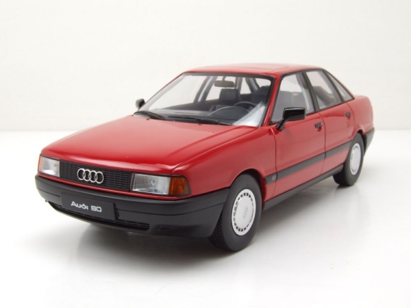 Triple9 1800343 Audi 80 B3 1989 rot 1:18 limitiert 1/1002 Modellauto