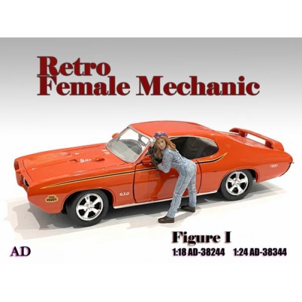 American Diorama 38244 Retro Mechanikerin I 1:18 Figur 1/1000 limitiert