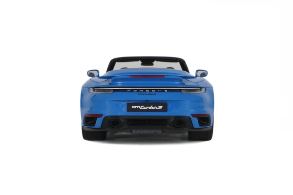 Porsche 911 Turbo S Cabrio blau 1:18 limited 1/1500 Modellauto GT Spirit