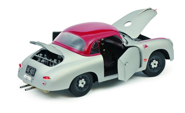 Schuco 450031700 Porsche 356 Speedstar Outlaw Hardtop silber 1.18 Modelauto