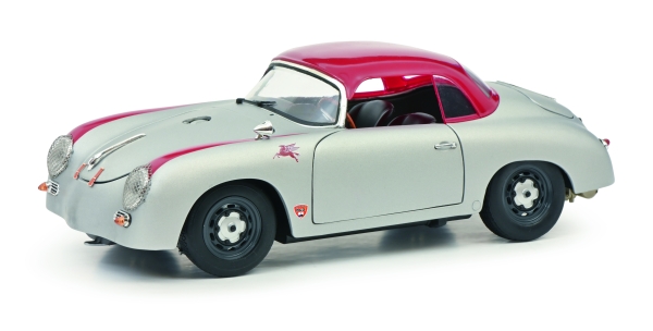 Schuco 450031700 Porsche 356 Speedstar Outlaw Hardtop silber 1.18 Modelauto