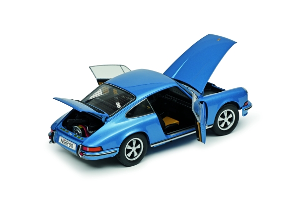 Schuco Porsche 911 2,4 S Coupe 1973 blue 1:18 limited 1/1000 Modellauto