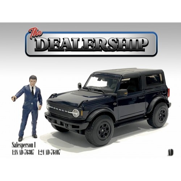 American Diorama 76407 Dealership Verkäufer I 1:24 Figur 1/1000 limitiert