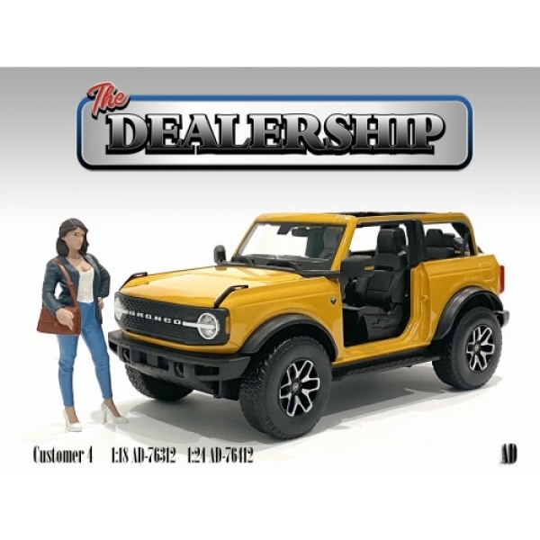 American Diorama 76412 Dealership Käuferin IV 1:24 Figur 1/1000 limitiert