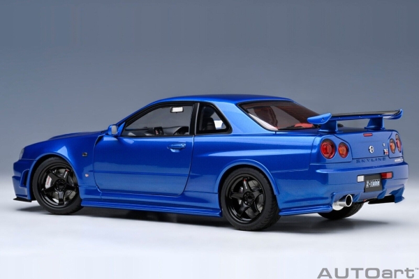 AUTOart Nissan NISMO R34 GT-R Z-TUNE 2005 BAYSIDE BLAU 1:18 77462 Modellauto