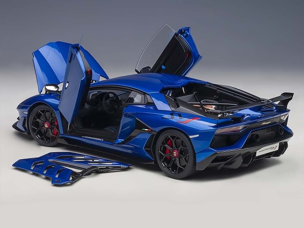 AUTOart 79174 LAMBORGHINI Aventador SVJ 2019 blau metallic 1:18 Modellauto