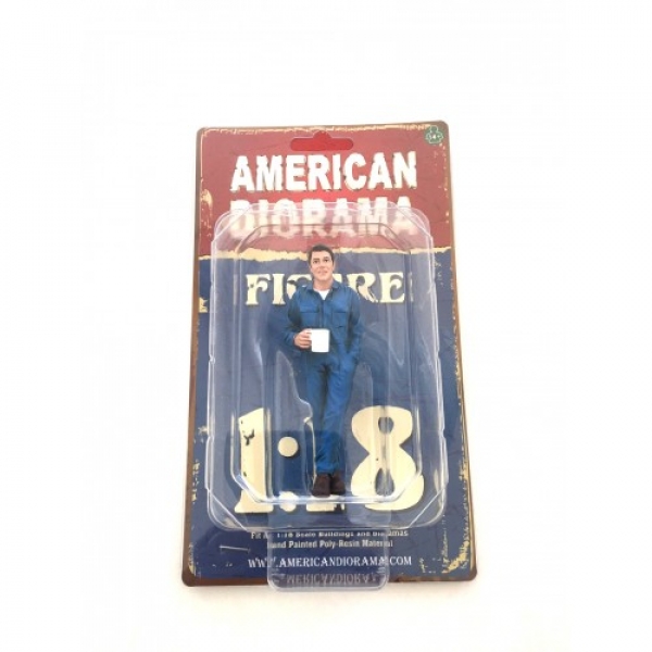 American Diorama 77445 Mechaniker - Larry macht Pause 1/1000 1:18