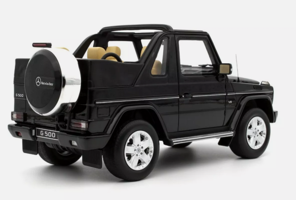 Otto Models OT1040 Mercedes-Benz G500 Convertible Obsidian Schwarz Metallisch 2007 limitiert Modellauto