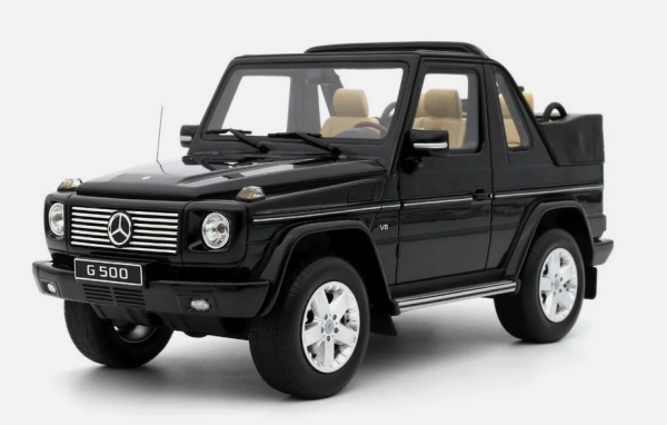 Otto Models OT1040 Mercedes-Benz G500 Convertible Obsidian Schwarz Metallisch 2007 limitiert Modellauto