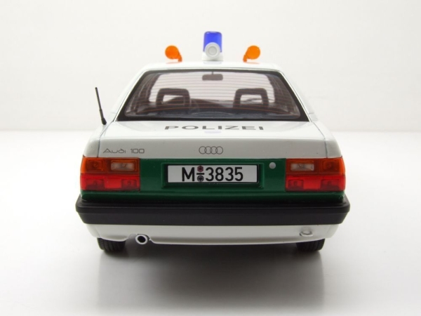 Triple9 1800354 Audi 100 C3 Typ 44 1989 Polizei 1:18 limitiert 1/1002 Modellauto